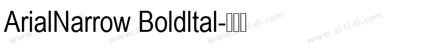 ArialNarrow Boldltal字体转换